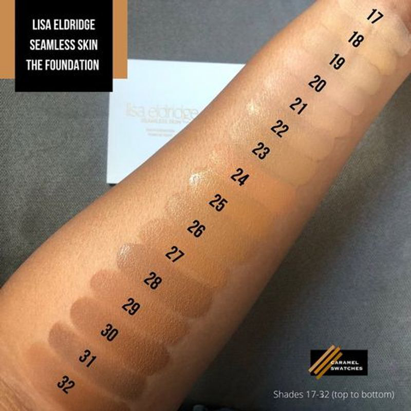 Lisa Eldridge Seamless Skin The Foundation Autumn Swatches