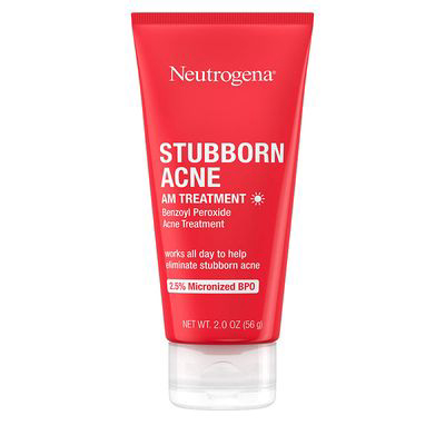 Neutrogena Stubborn Acne AM Face Treatment With 2.5% Micronized Benzoyl Peroxide, To Reduce Size & Redness Of Breakouts, Paraben-Free