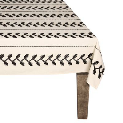 CAROLINA IRVING & DAUGHTERS | Black Vine Tablecloth