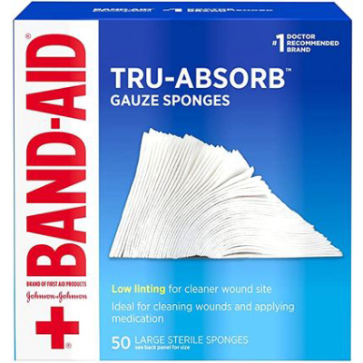BAND AID | First Aid Products Tru-Absorb Gauze Sponges For Cleaning Wounds