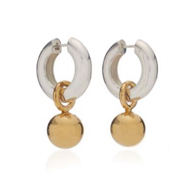 AGMES | Sonia Sterling-Silver Gold Vermeil Earrings